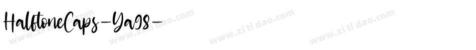 HalftoneCaps-Ya98字体转换