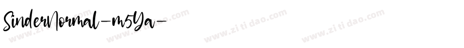 SinderNormal-m5Ya字体转换