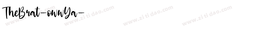 TheBrat-owwYa字体转换