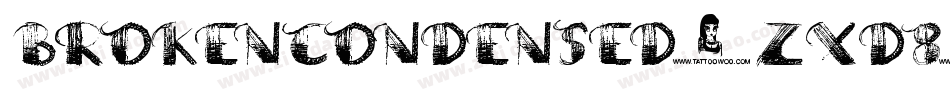 BrokenCondensed-ZXD8字体转换