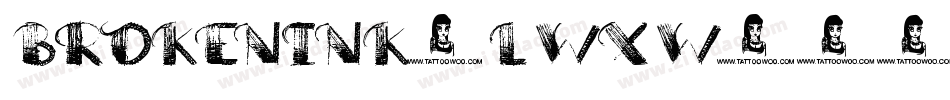 BrokenInk-LwxW字体转换