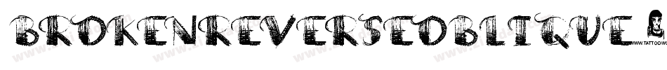 BrokenReverseoblique-z5aD字体转换