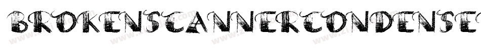 BrokenScannerCondensed-6BVD字体转换