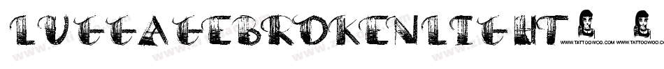 LuggageBrokenLight字体转换