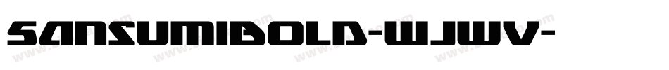 SansumiBold-WJwv字体转换