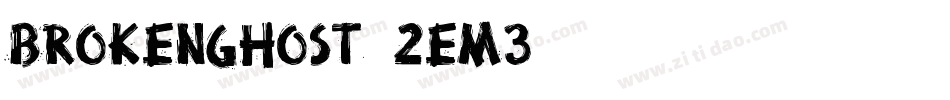 BrokenGhost-2Em3字体转换