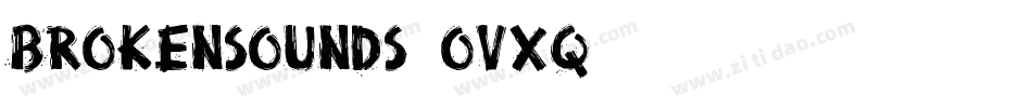 BrokenSounds-ovxq字体转换