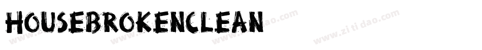 HouseBrokenClean字体转换