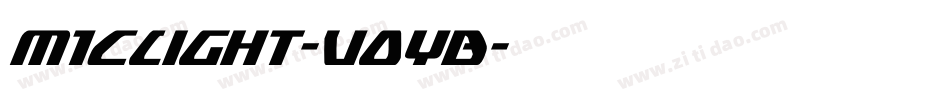 M1CLight-V0yB字体转换