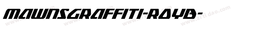 MawnsGraffiti-r0YB字体转换