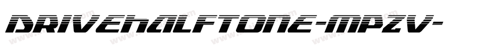 DriveHalftone-MPZv字体转换