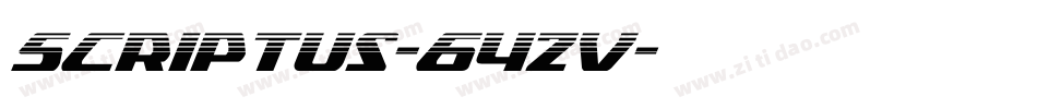 Scriptus-64zv字体转换