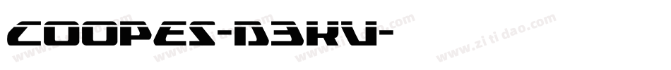 Coopes-d3KV字体转换