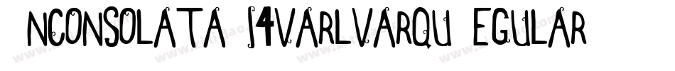 InconsolataZi4varlvarquRegular-42gD字体转换