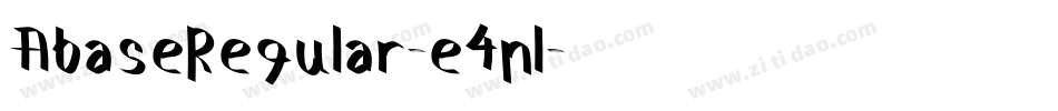 AbaseRegular-e4nl字体转换