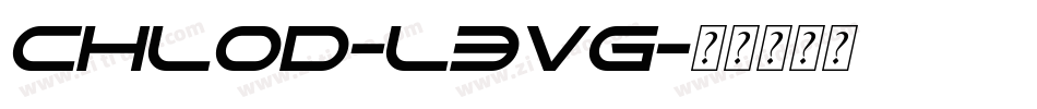 Chlod-L3Vg字体转换