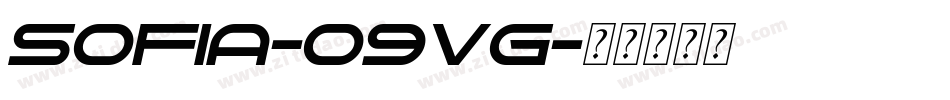 Sofia-09VG字体转换 Sofia-09VG字体转换