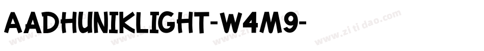 AadhunikLight-W4m9字体转换