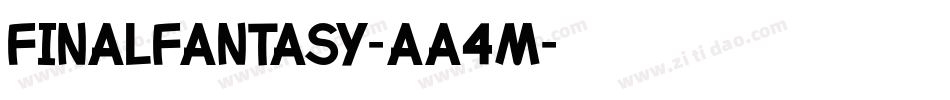 FinalFantasy-aa4m字体转换