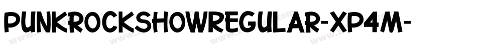 PunkrockshowRegular-xP4m字体转换