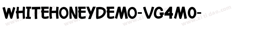 WhiteHoneyDemo-VG4m0字体转换
