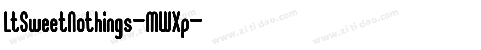 LtSweetNothings-MWXp字体转换