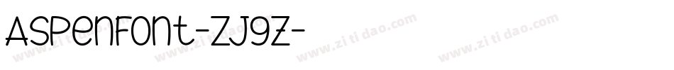 Aspenfont-ZJ9z字体转换