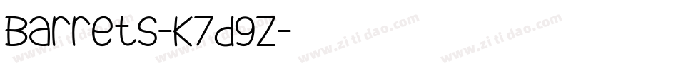 Barrets-K7d9Z字体转换