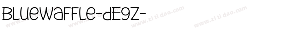 BlueWaffle-dE9Z字体转换