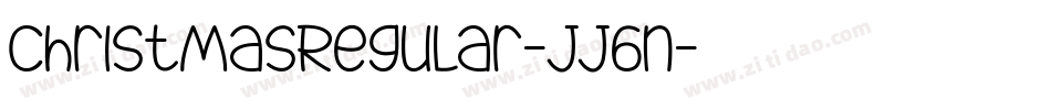 ChristmasRegular-JJ6n字体转换