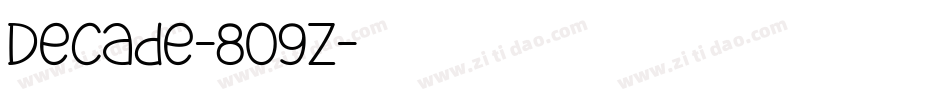 Decade-8O9Z字体转换