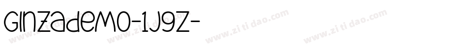 Ginzademo-1j9Z字体转换