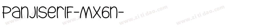 PanjiSerif-MX6n字体转换