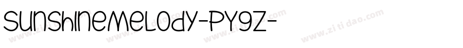 SunshineMelody-PY9Z字体转换