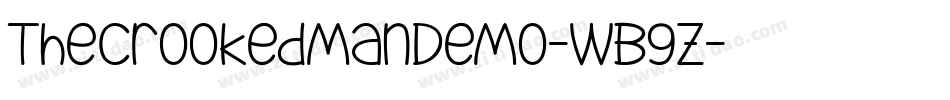 TheCrookedmanDemo-WB9z字体转换