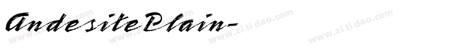 AndesitePlain字体转换