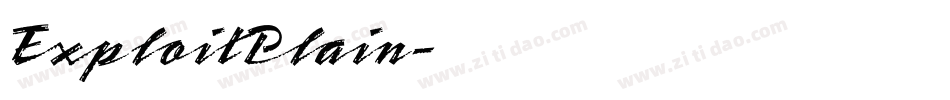 ExploitPlain字体转换