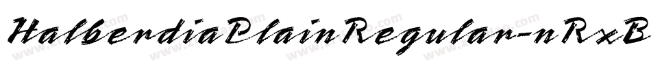 HalberdiaPlainRegular-nRxB0字体转换