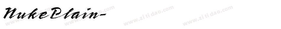 NukePlain字体转换