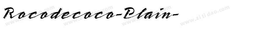 Rocodecoco-Plain字体转换