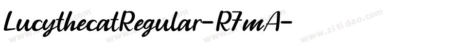 LucythecatRegular-R7mA字体转换