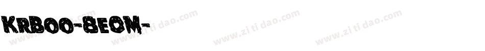 KrBoo-8e0M字体转换