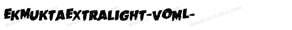 EkMuktaExtralight-vOmL字体转换