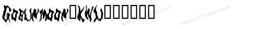 Goblinmoon-XW1j字体转换