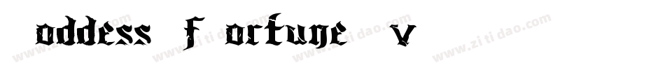 GoddessOfFortune-Kv6Z字体转换