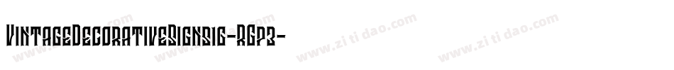 VintageDecorativeSigns16-RGp3字体转换