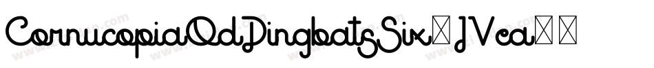 CornucopiaOdDingbatsSix-JVea字体转换 CornucopiaOdDingbatsSix-JVea字体转换