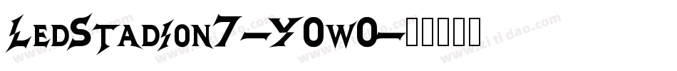 LedStadion7-Y0wO字体转换