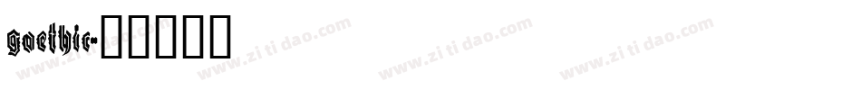 goethic字体转换