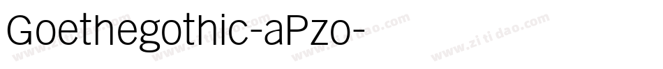 Goethegothic-aPzo字体转换